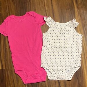Carter's Pink and Cream Bodysuit Set
